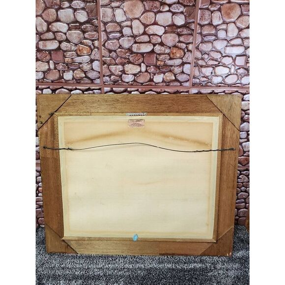 Vintage Framed Thai Silk Painting - Picture 8 of 8